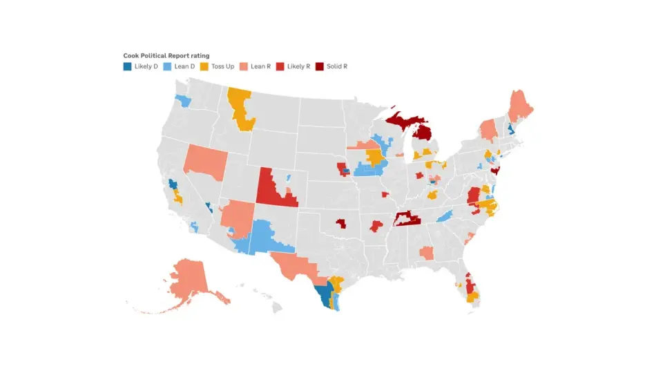 Midterm House Race: Democrats Target 70 Districts in Bid for Majority