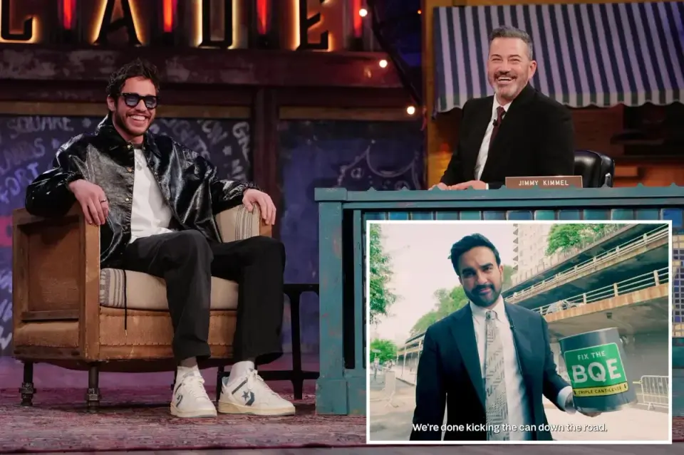 Pete Davidson Demands BQE Fixes on Kimmel, Mamdani Cites 2030 Start Date