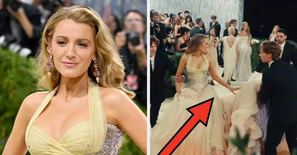 Blake Lively's Met Gala Train Moment Sparks Online Debate