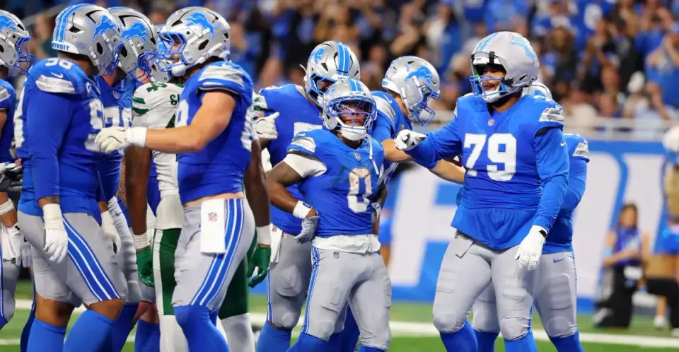 Lions recover late lead against Jets as Gibbs ties Sims record