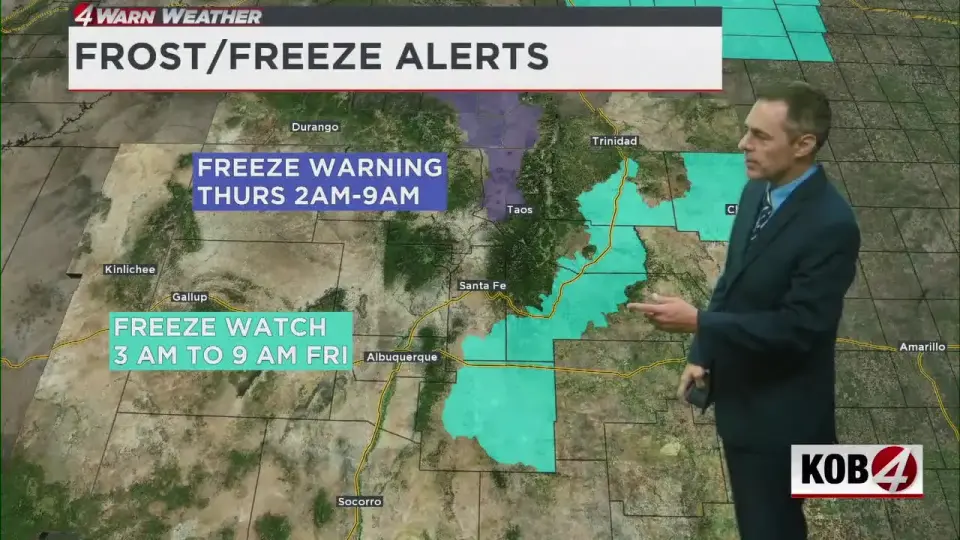 New Mexico braces for season's coldest air and damaging winds