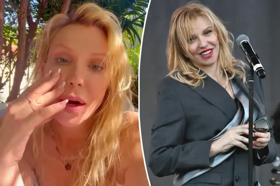Courtney Love reveals life‑threatening health scare from 2019 England visit
