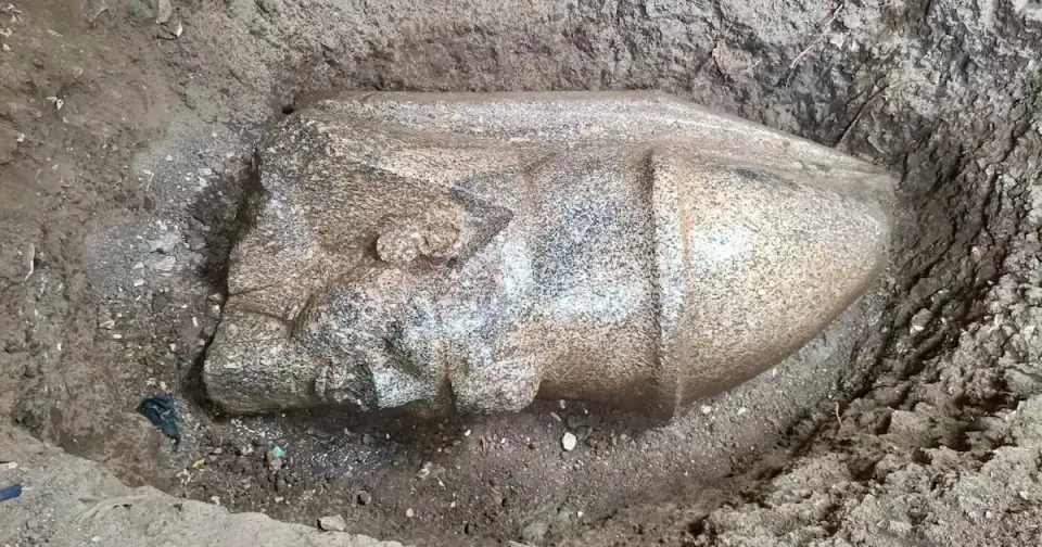Egyptian Villager’s Garden Dig Uncovers Two Colossal Ramesses II Statues