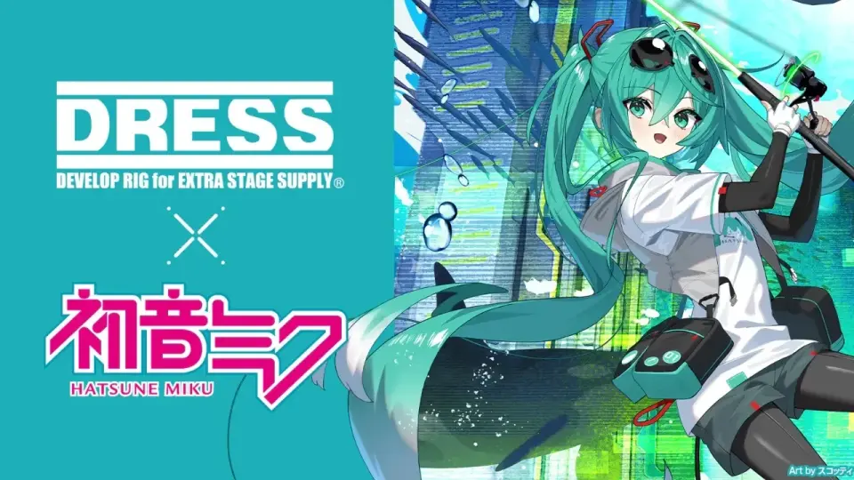 Hatsune Miku Ventures into Fishing Gear with DRESS Collaboration