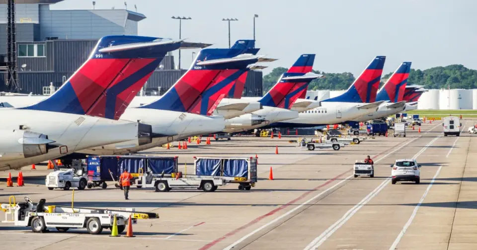 Delta flight evacuees slide off after emergency landing in Atlanta