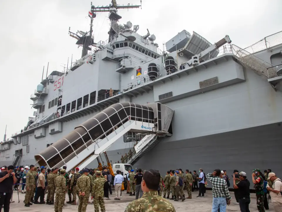 Indonesia commissions first aircraft carrier, KRI Sriwijaya, in major military upgrade