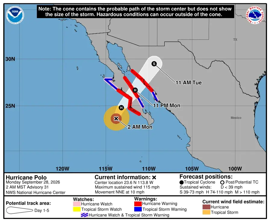 Hurricane Polo remnants trigger widespread flooding risks across Texas and Midwest
