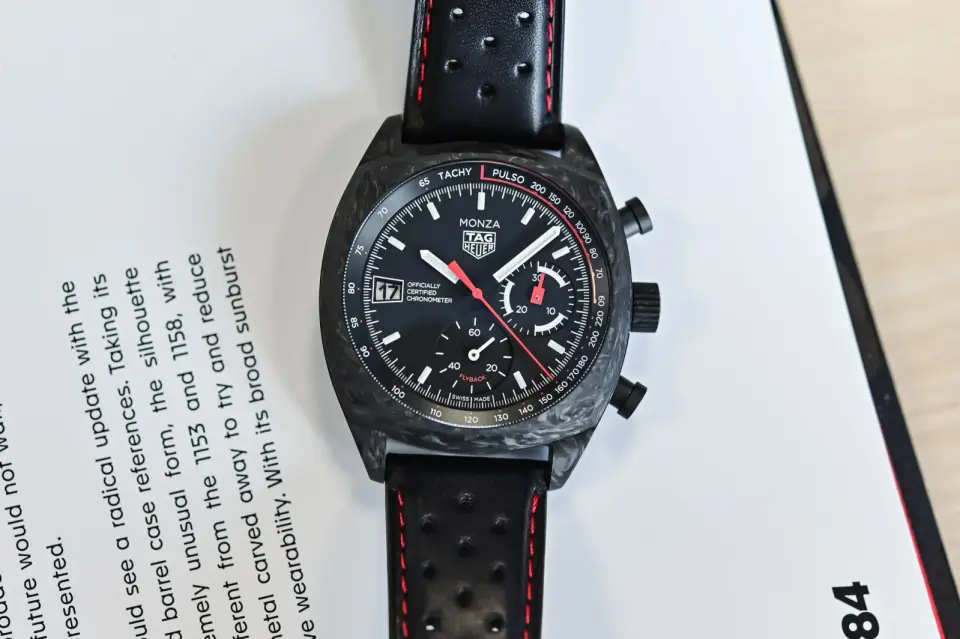 TAG Heuer Marks Monza’s 50th Anniversary with a Carbon Flyback Chronograph