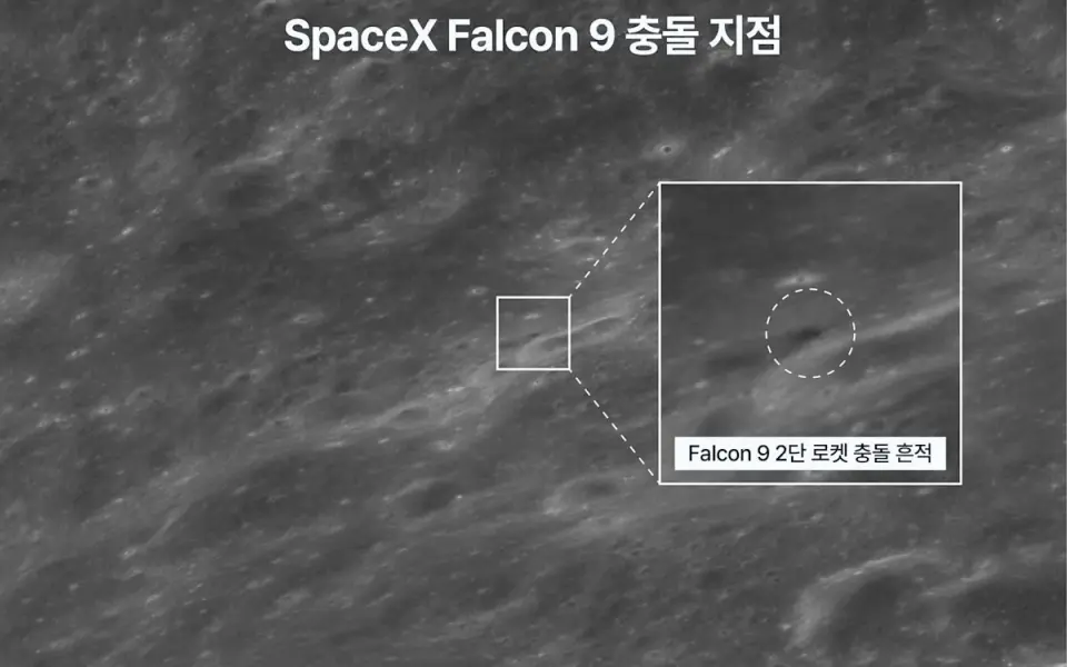 Fresh Moon crater shown in first images of SpaceX crash