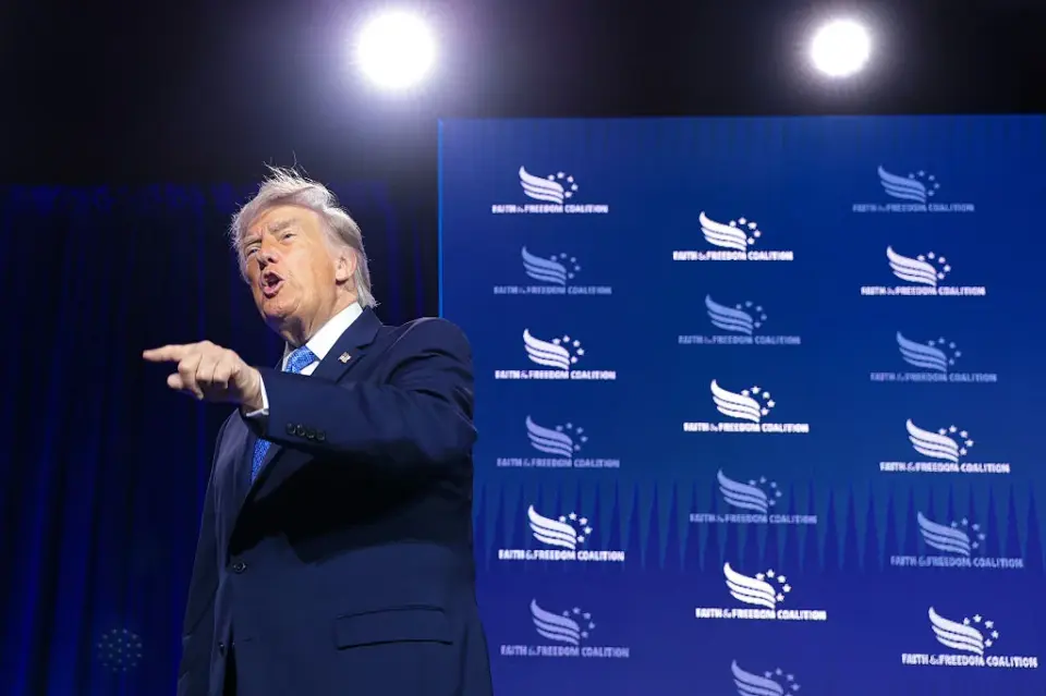 Trump jokes he's the 'greatest communist' to attack Democrats at evangelical rally