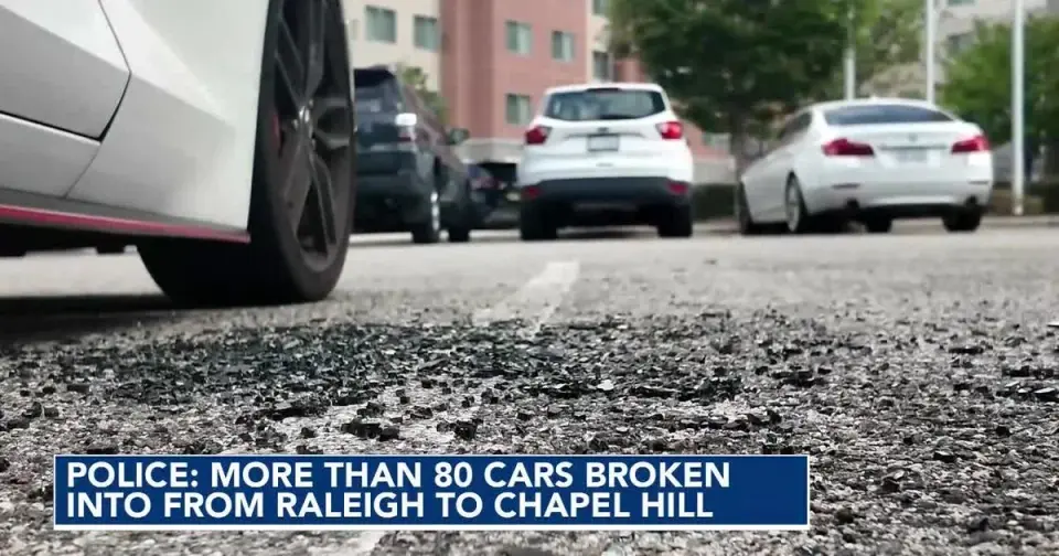 Coordinated Car Break-In Wave Hits Raleigh and Chapel Hill Early Saturday